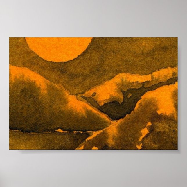 Affiche du paysage du pays (Devant)