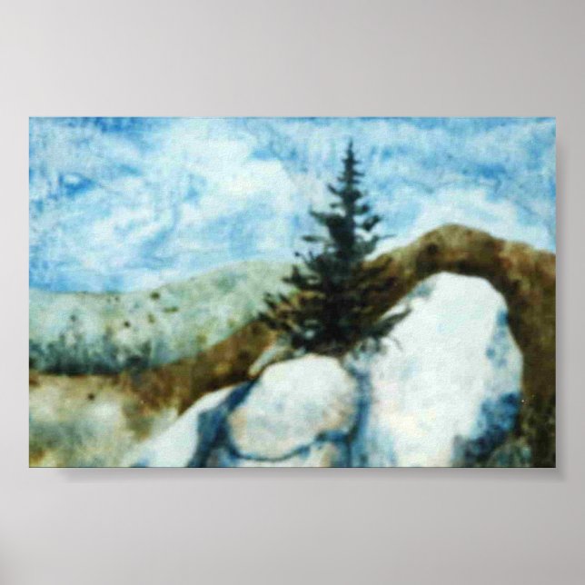 Affiche du paysage du pays (Devant)