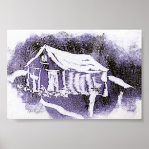 Affiche du paysage du pays