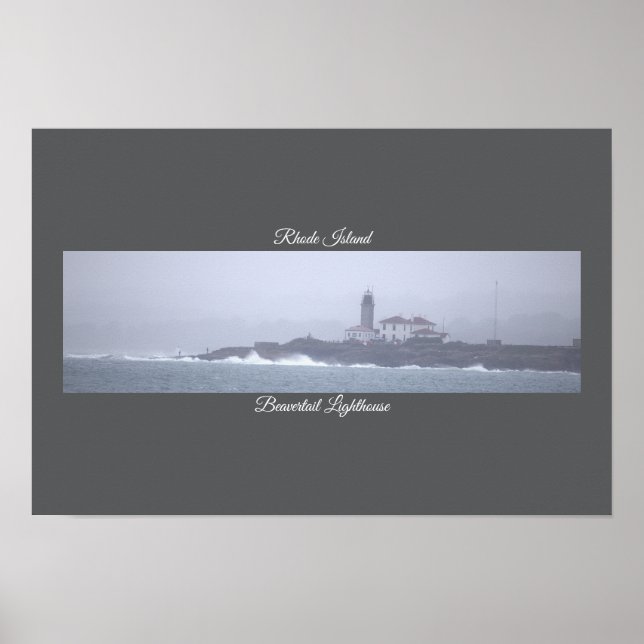 Affiche du phare de Beavertail (Devant)