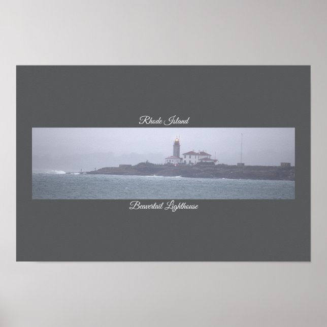 Affiche du phare de Beavertail (Devant)