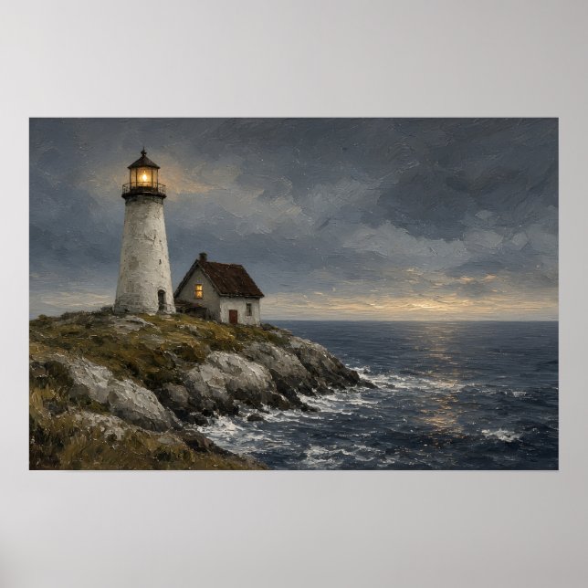 Affiche du phare de Keeper's Light (Devant)