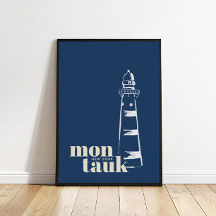 Affiche du phare moderne de Montauk New York