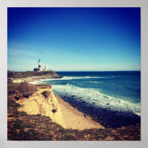 affiche du phare montauk point