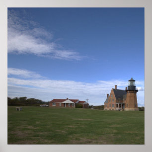 Affiche du phare sud-est de Block Island