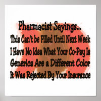 affiche du pharmacien
