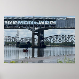 Affiche du pont Betsy Ross Philadelphie