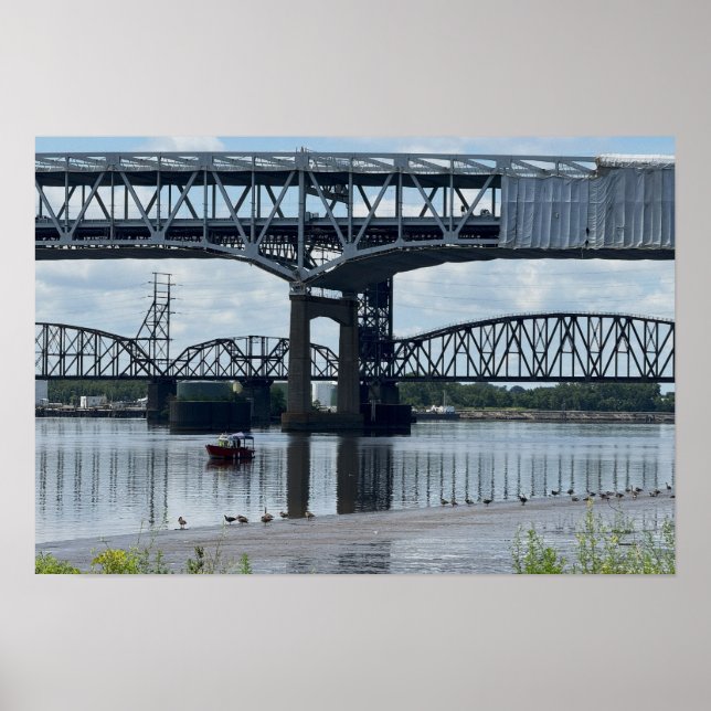 Affiche du pont Betsy Ross Philadelphie (Devant)
