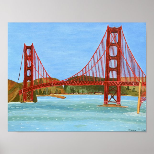 Affiche du pont de San Francisco (Devant)