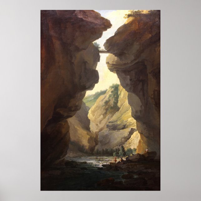 Affiche du Pont et gorges de la rivière Dala (1777 (Devant)