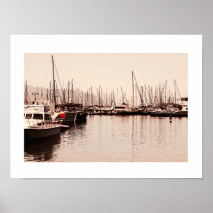 Affiche du port de bateaux de plaisance de Simon's