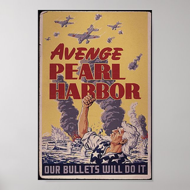 affiche du port de perle 2ème guerre mondiale (Devant)