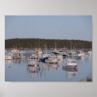 Affiche du port de Stonington, Stonington Maine