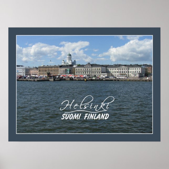 Affiche du port d'Helsinki (Devant)