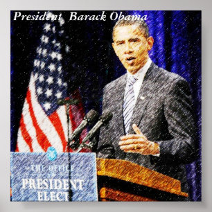 Affiche du président Barack Obama