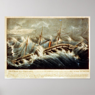 Affiche du président du navire à vapeur