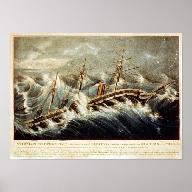 Affiche du président du navire à vapeur (Devant)