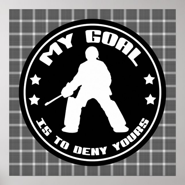 Affiche du prix du gardien de hockey sur gazon (Devant)