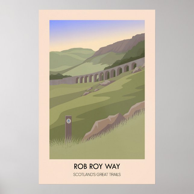 Affiche du Rob Roy Way des Grands Sentiers d'Écoss (Devant)