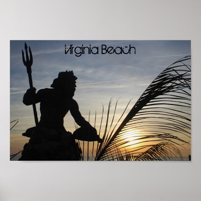 Affiche du roi Neptune Virginia Beach (Devant)