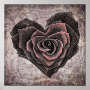 affiche du rose goth heart