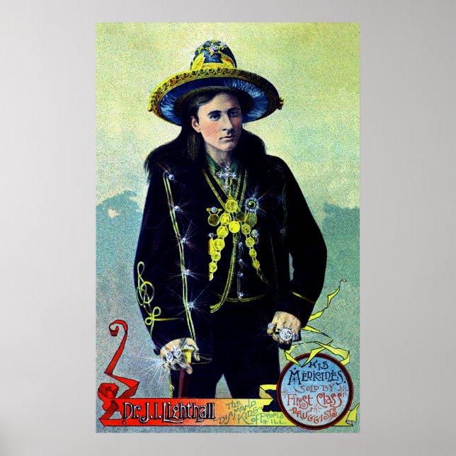 Affiche du salon de médecine de 1880 (Devant)