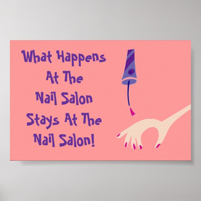 Affiche du salon de ongles (Devant)
