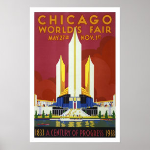 Affiche du salon mondial de Chicago
