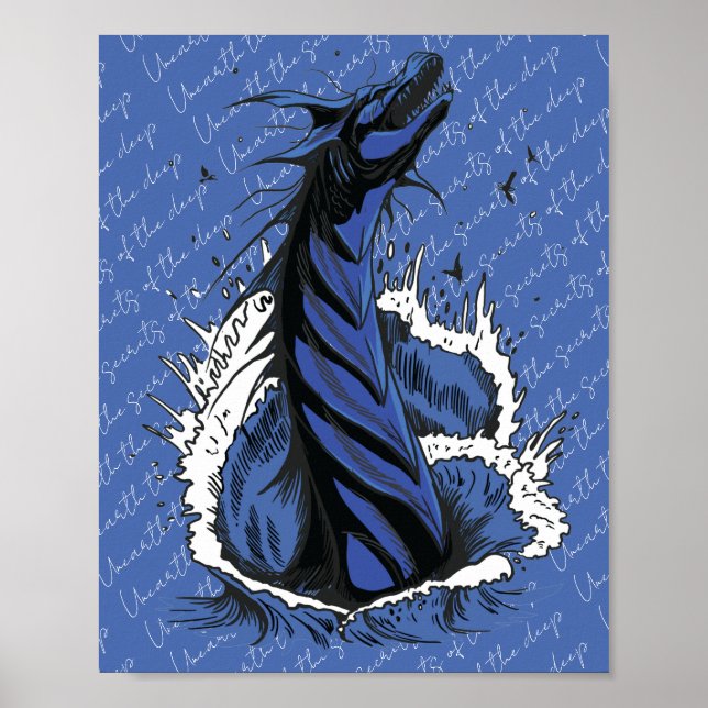 Affiche du serpent monstre de la mer bleue (Devant)
