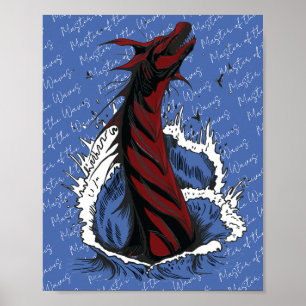 Affiche du serpent monstre de la mer Rouge