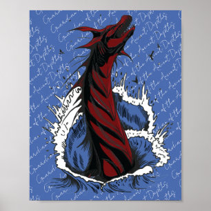 Affiche du serpent monstre de la mer Rouge