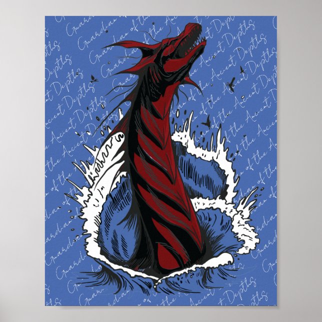 Affiche du serpent monstre de la mer Rouge (Devant)