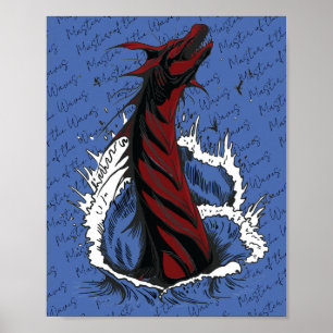 Affiche du serpent monstre de la mer Rouge