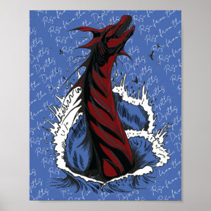 Affiche du serpent monstre de la mer Rouge