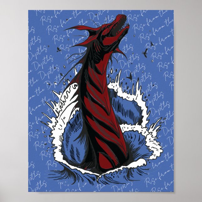 Affiche du serpent monstre de la mer Rouge (Devant)