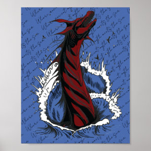 Affiche du serpent monstre de la mer Rouge
