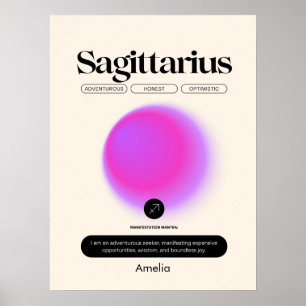 Affiche du signe astrologique Sagittaire