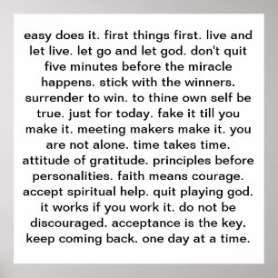 affiche du slogan de récupération