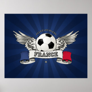 Affiche du soutien de l'équipe nationale de footba