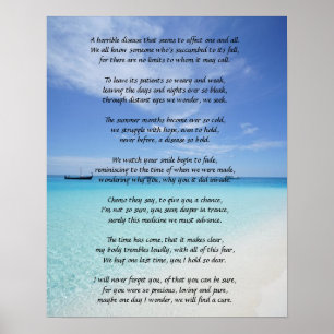 Affiche du souvenir du cancer