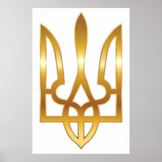 Affiche du symbole officiel du trident de l'armée  (Devant)