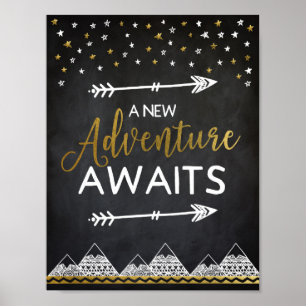 Affiche du tableau de bord Adventure Await