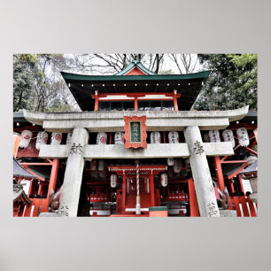 affiche du temple shinto