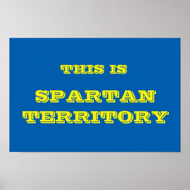 Affiche du territoire spartiate (Devant)