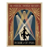 Affiche du Théâtre Follies des années 1920