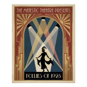 Affiche du Théâtre Follies des années 1920