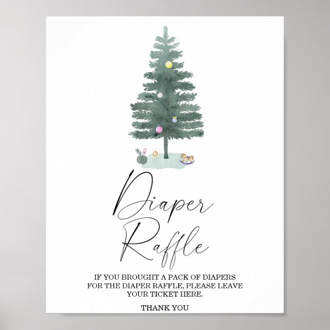 Affiche du tirage au sort des couches - sapin de N (Devant)