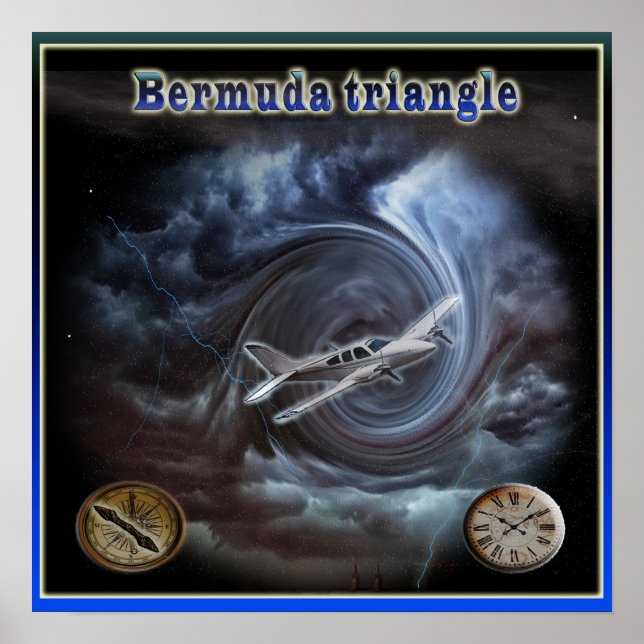 Affiche du triangle Bermudes (Devant)