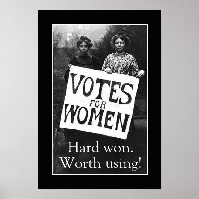 Affiche du vote des femmes vintages (Devant)