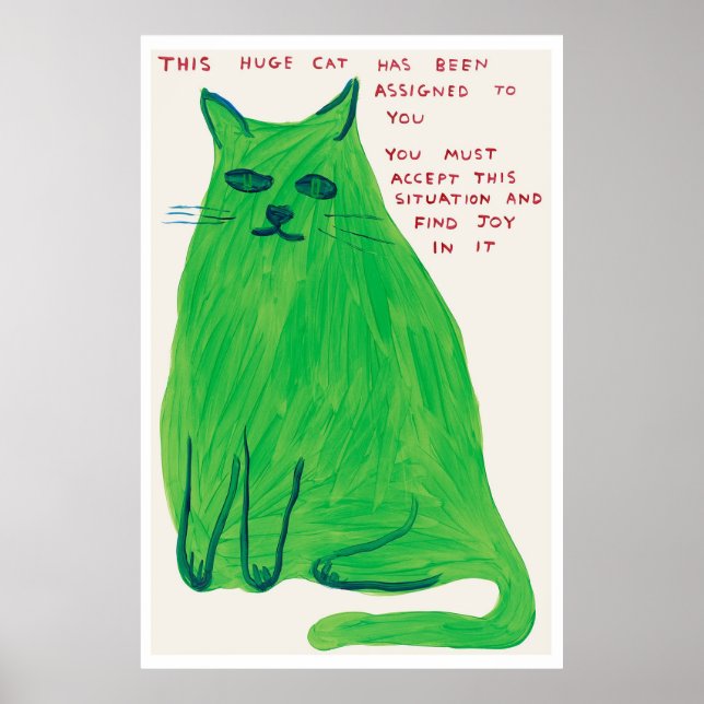 Affiche du vrai David Shrigley (Devant)